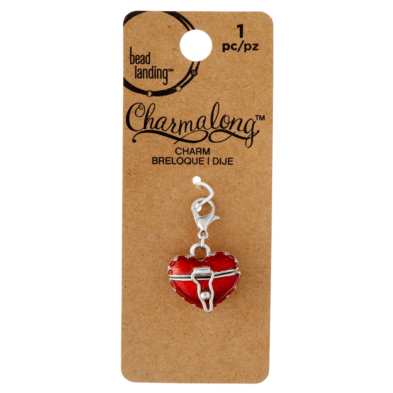 12 Pack: Red Heart Locket Charm by Bead Landing™